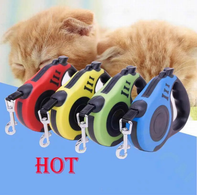 16.5' Automatic Retractable Dog Leash Pet Collar